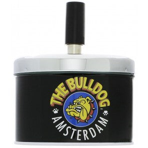 SPINNING ASHTRAY BULLDOG BLACK